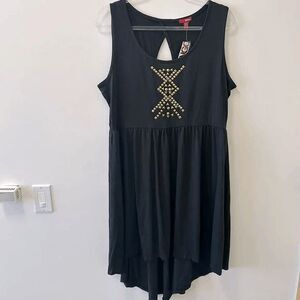Bongo High Low Black Summer Dress
